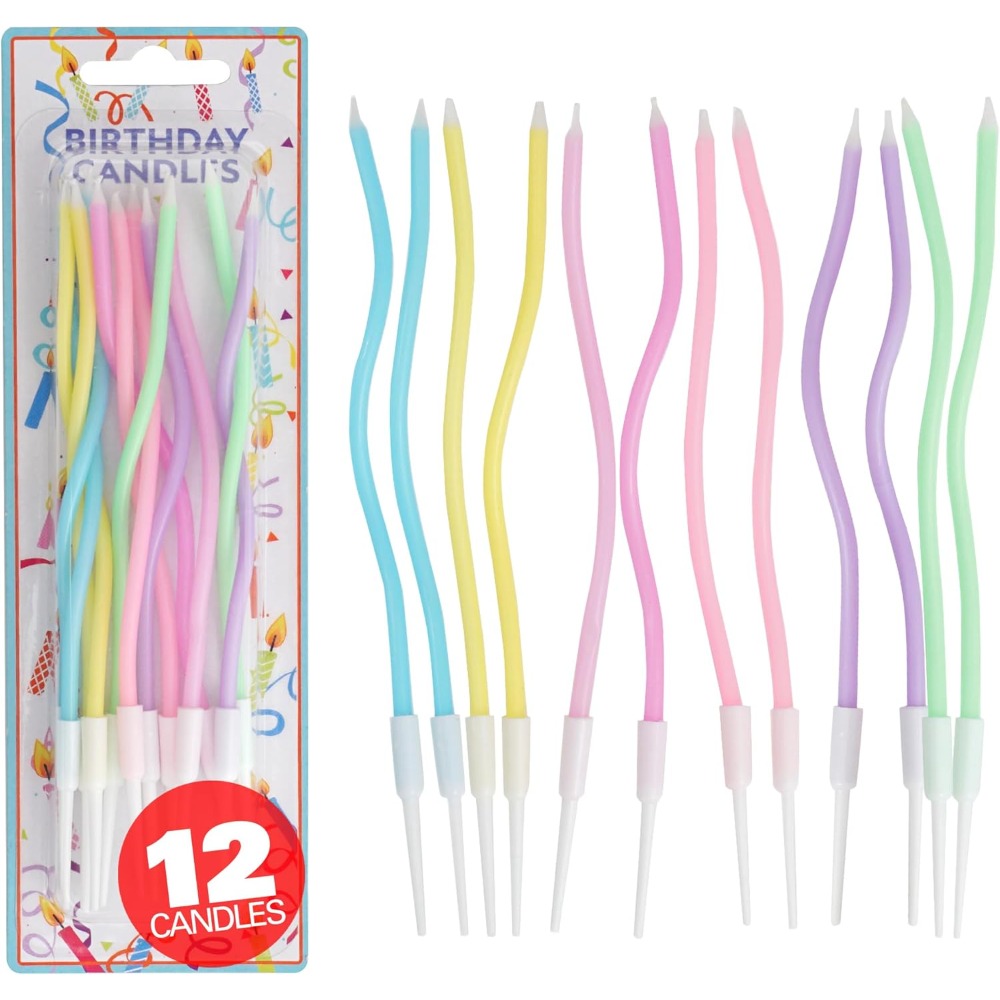 Candle Supplies Usa - Set di 12 Candeline a Spirale