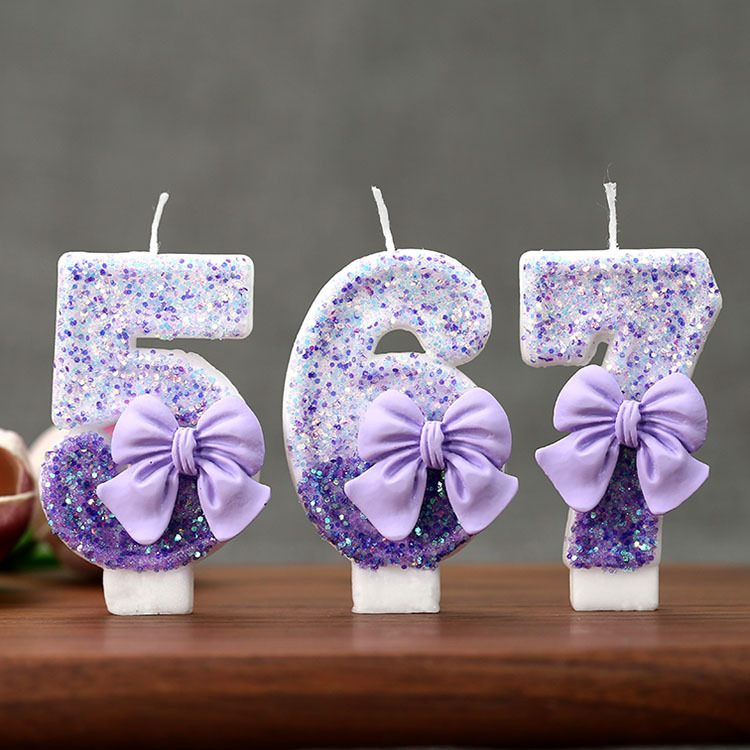 Candle Supplies Usa - Candela di compleanno creativa con glitter
