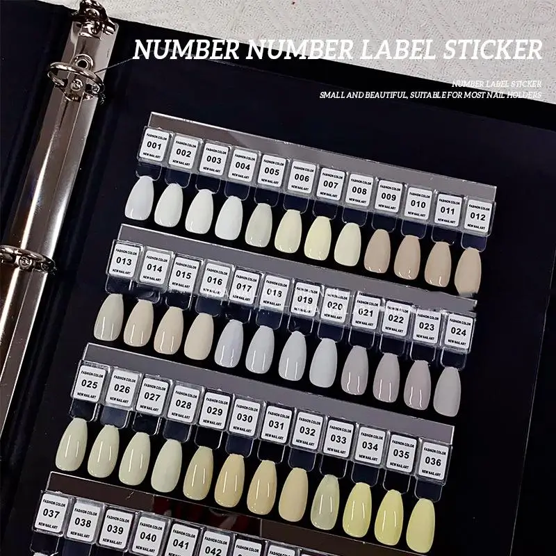 Sticker Label Template - NO.1-240 Smalto per unghie Numero Etichetta