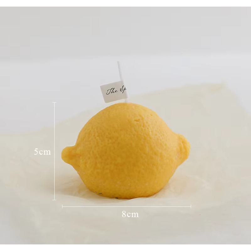 Candle Supplies Usa - Candela a Forma di Limone Personalizzata