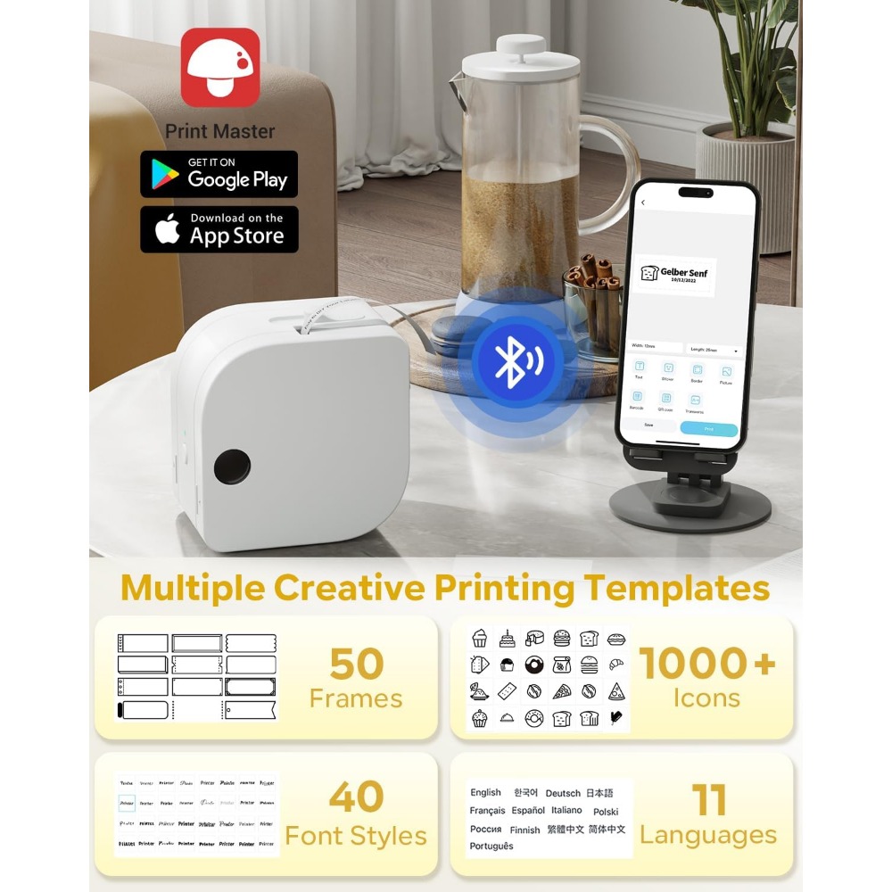 Mini etichettatrice P12 con na - Sticker Label Template recensione e prezzo