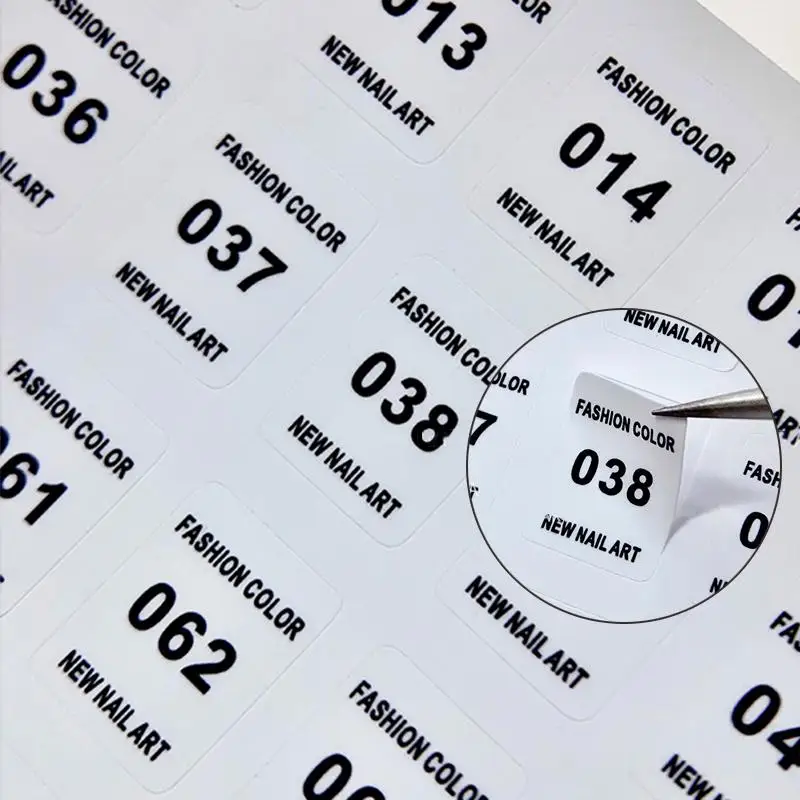 NO.1-240 Smalto per unghie Num - Sticker Label Template recensione e prezzo